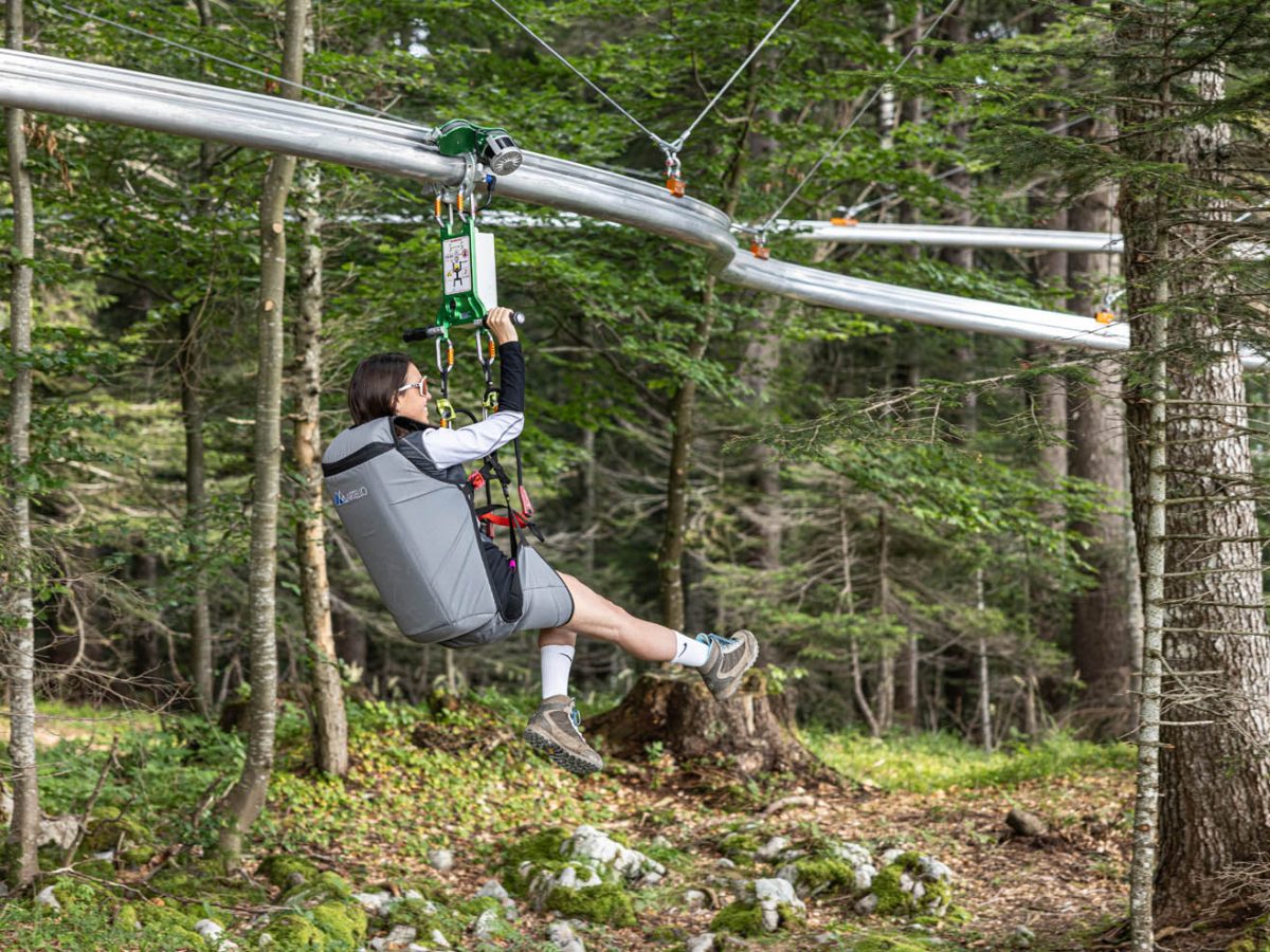 Achterbahn Zipline Meriz Andalo